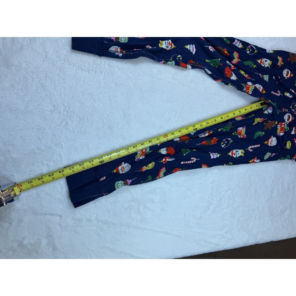 Hanna Andersson Womens L Christmas Ornaments Organic Cotton Pajama Set Navy - Picture 8 of 8